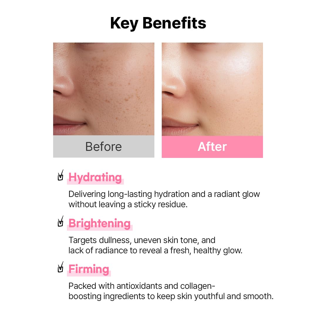 Hanskin Hyaluron Glow Sheet Mask – Korean Hydrating Face Mask with Hyaluronic Acid, Rosehip Extract & Madecassoside for Plump, Calm & Dewy Skin | Moisturizing Glass Skin Serum Mask | 10EA