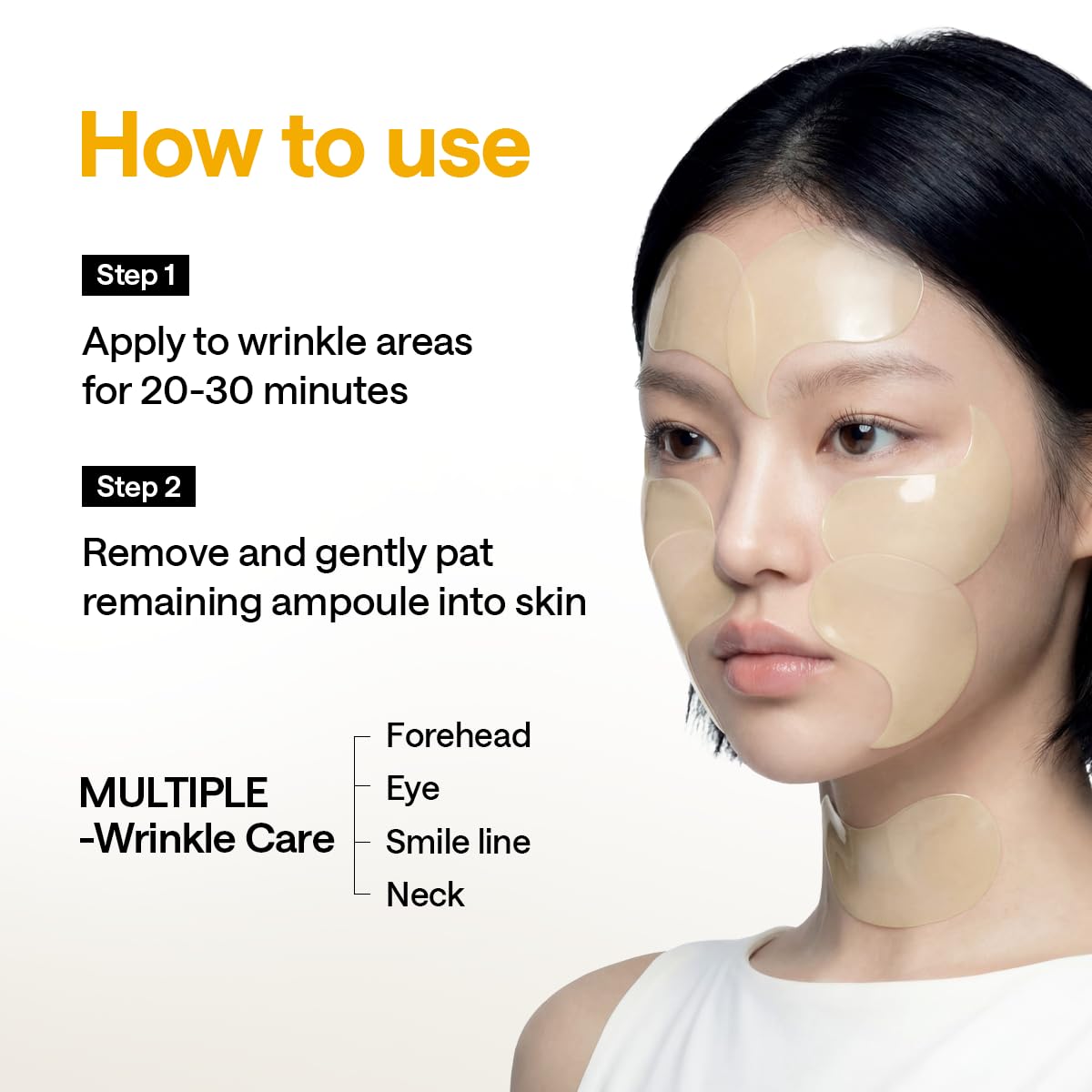 MEDIHEAL Vita Collagen Under Eye Patches - Korean Hydrogel Eye Pads (60 patches) with 7 Vitamin & 5 Micro Collagen - Improves Puffy Eyes & Provides Healthy Glow - Moisturizing & Non Irritating