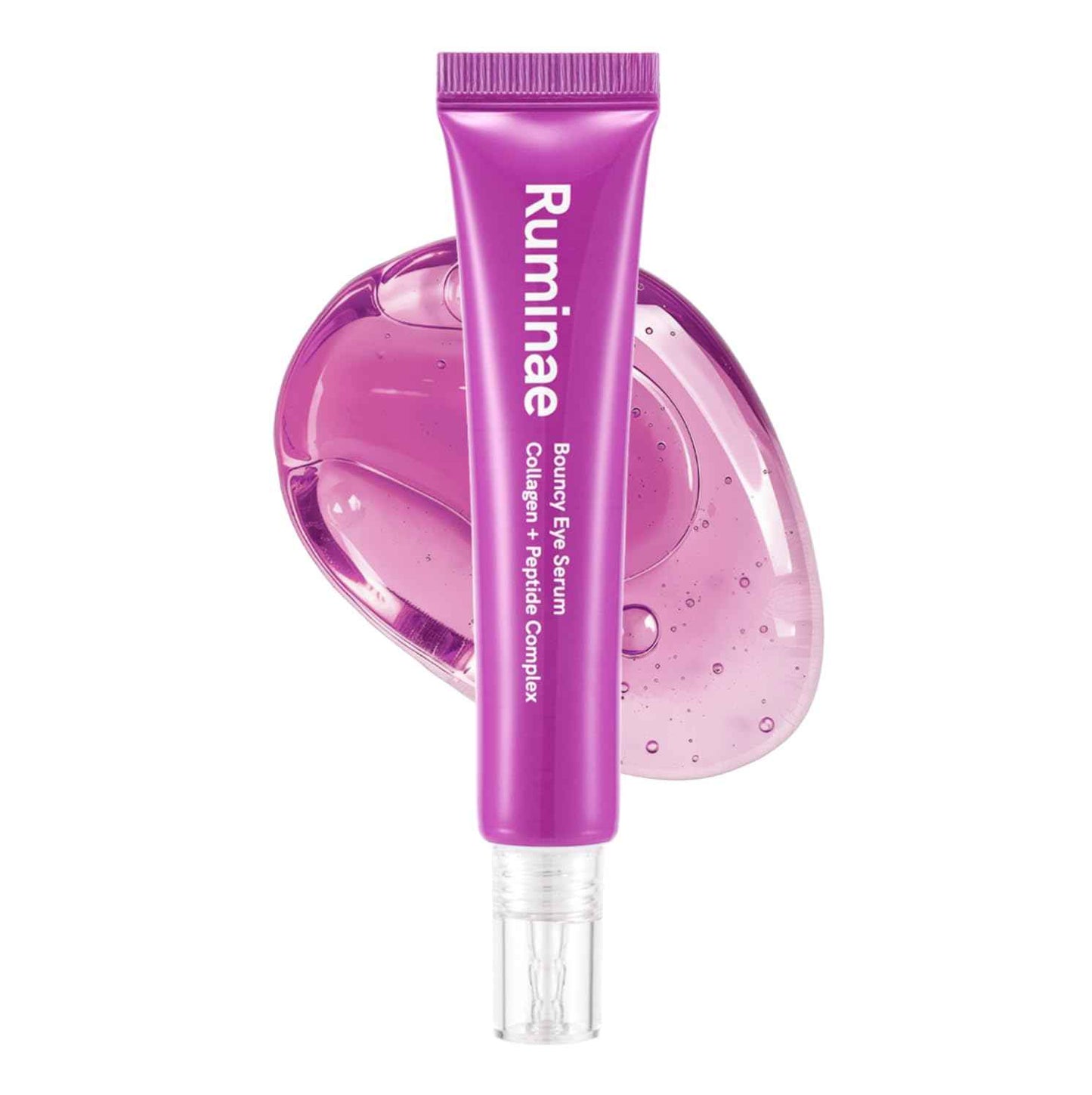 Ruminae Bouncy Eye Serum | Dual Collagen + Peptide for Firm, Hydrated, and Bright Under Eyes | Korean Lightweight Jelly Texture | Puffiness & Dark Circle | Fragrance-Free, Sensitive Skin Safe | 30 ml