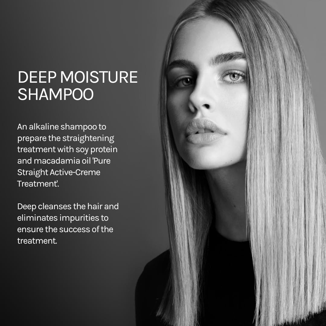 pH PURE HAIR Straight Post Treatment Shampoo-Sulfate Free Formula for Silky Smooth Hair-Gentle Acidic Shampoo-Maintain Straightened Hair Long-Lasting Softness & Shine-Frizz-Free 13.5 Oz