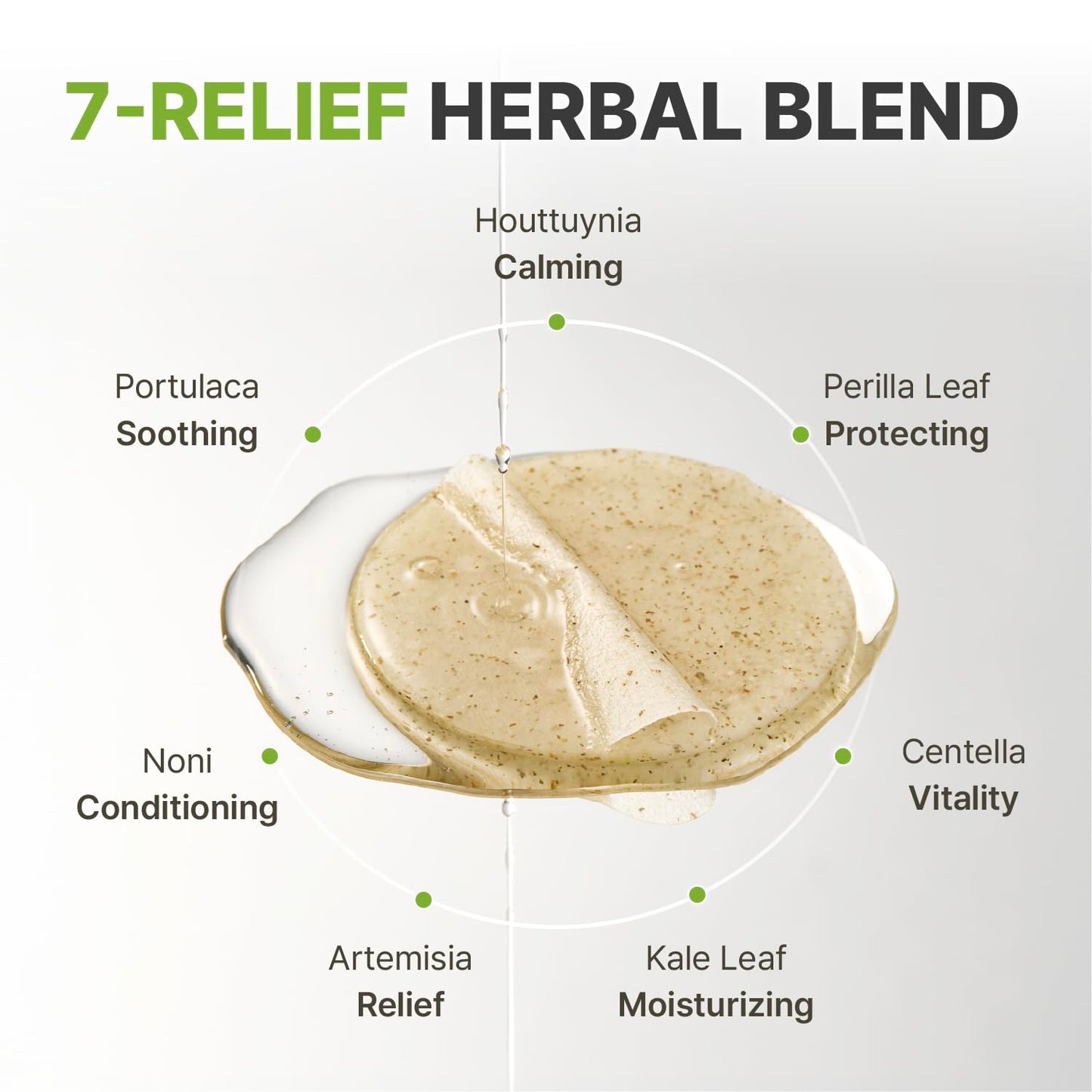 Rbfy. 7 Relief Pure Centella Ampoule Toner Pad, Calming & Soothing, Redness Reduction and Hydrating for Sensitive, Dry and Stressed Skin, Hypoallergenic, For the Whole Family, Korean Skincare, 60 Pads