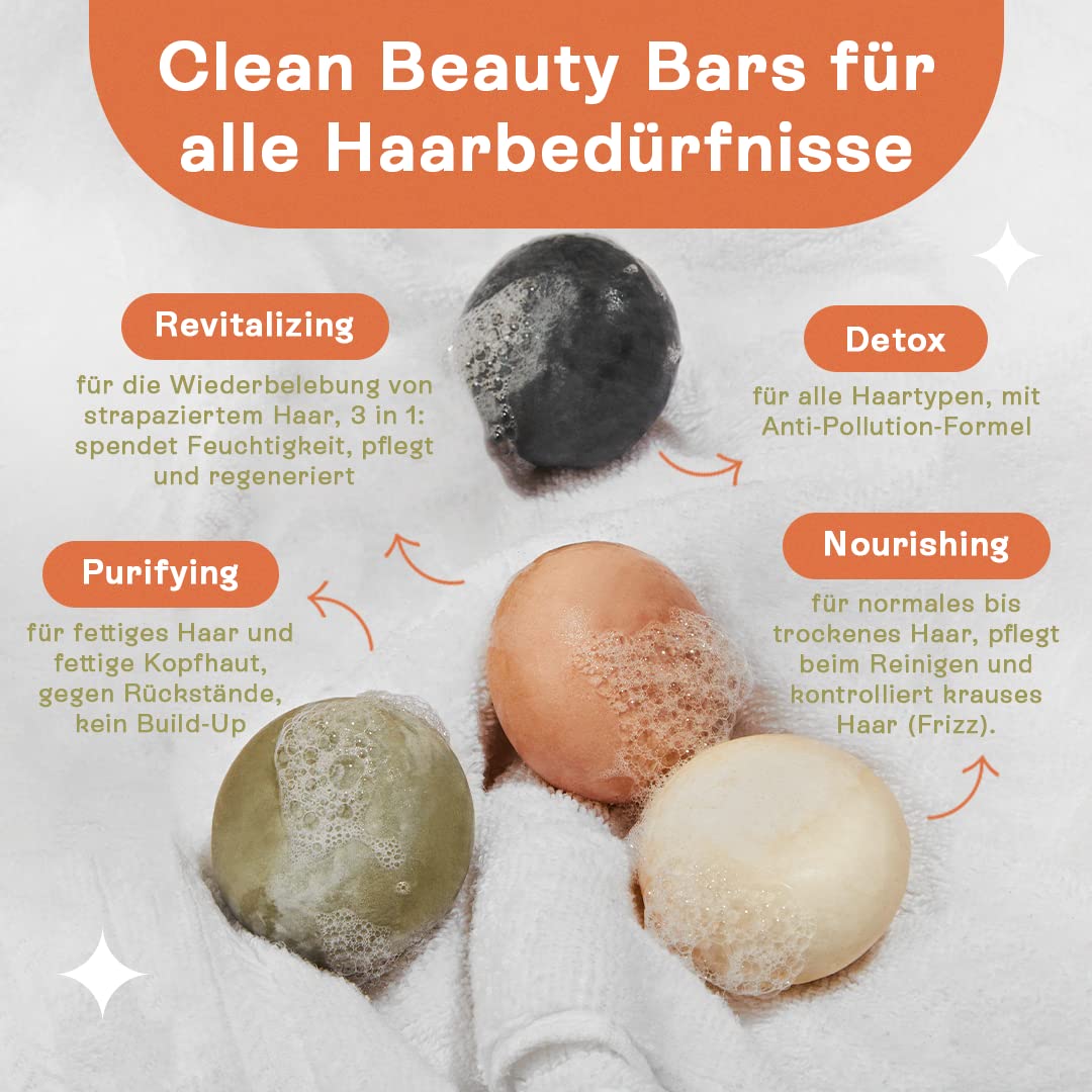 Purifying Shampoo Bar for Oily Hair (6.7oz) | Green Clay & Rosemary | Vegan, Sulfate-Free, Eco-Friendly | Plastic-Free Hair Care