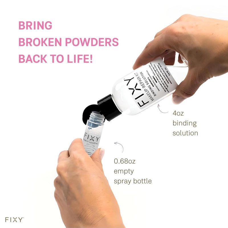FIXY Makeup Repair Spray - 4oz Solution to Restore Pressed Powders, Eyeshadow, Blush, Bronzer & Highlighter | Vegan, Fragrance-Free, Paraben-Free | Ideal for Makeup Artists & Eco-Conscious Beauty