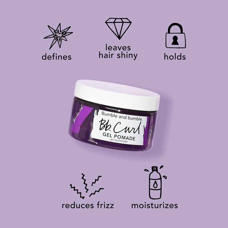 Bumble and bumble. Curl Gel Pomade | Adds Shine and Definition to Coily, Curly, Wavy Hair | Anti Frizz | Adds Shine | With Jojoba, Avocado + Coconut Oil | Standard Size, 3.4 Fl Oz