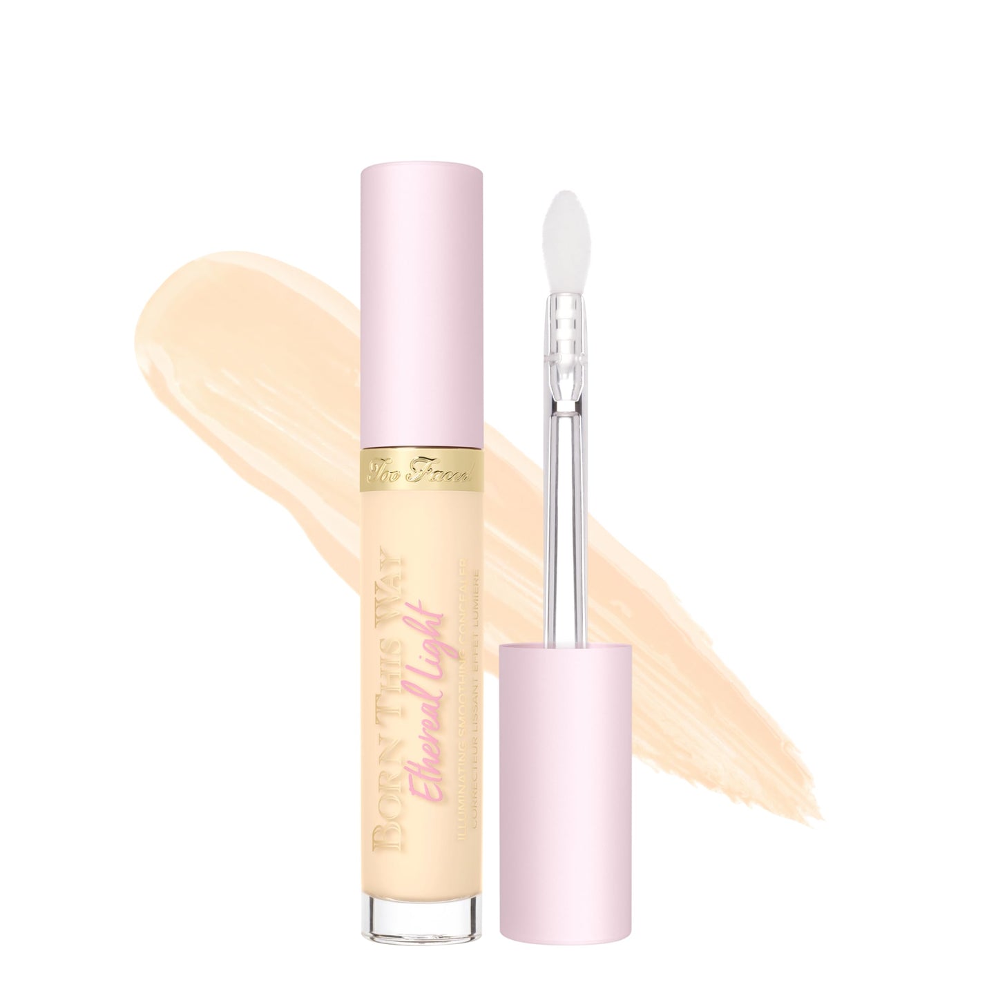 Too Faced Born This Way Ethereal Light Illuminating Smoothing Concealer | With Hyaluronic Acid, Conceals + Brightens Dark Circles, Non-Creasing + Waterproof, 0.16 Fl Oz, Vanilla Wafer