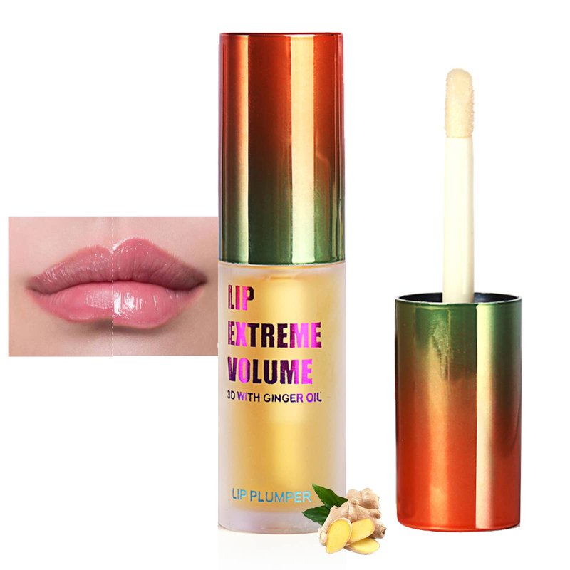 LAIKME Lip Plumper Extreme - Plumping Lip Gloss - Clear Lip Plump Gloss -Lip Enhancer Plumper - Lip Moisturizer for Dry Lips - Lip Filler Plumper - Volumize Lips Instantly for Thicker & Fuller Lips