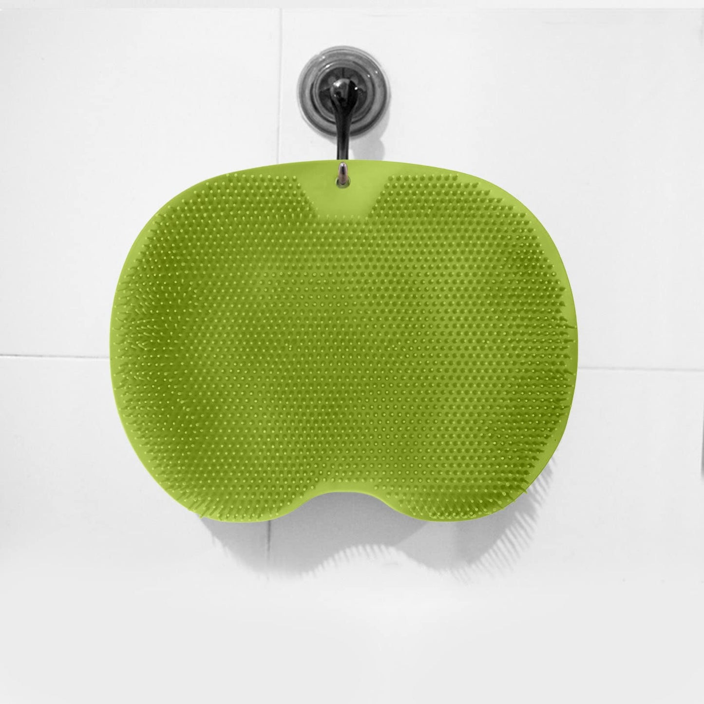 Bath Massage Pad, Shower Foot & Back Scrubber, Body Scrubber, Lazy Bath Massage Cushion Brush with Suction Cups, Bathroom Wash Foot Mat, Foot SPA, Exfoliating Dead Skin Foot Brush(Green)