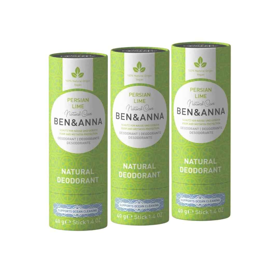 BEN & ANNA Persian Lime Paper Tube Deodorant, 40 GR