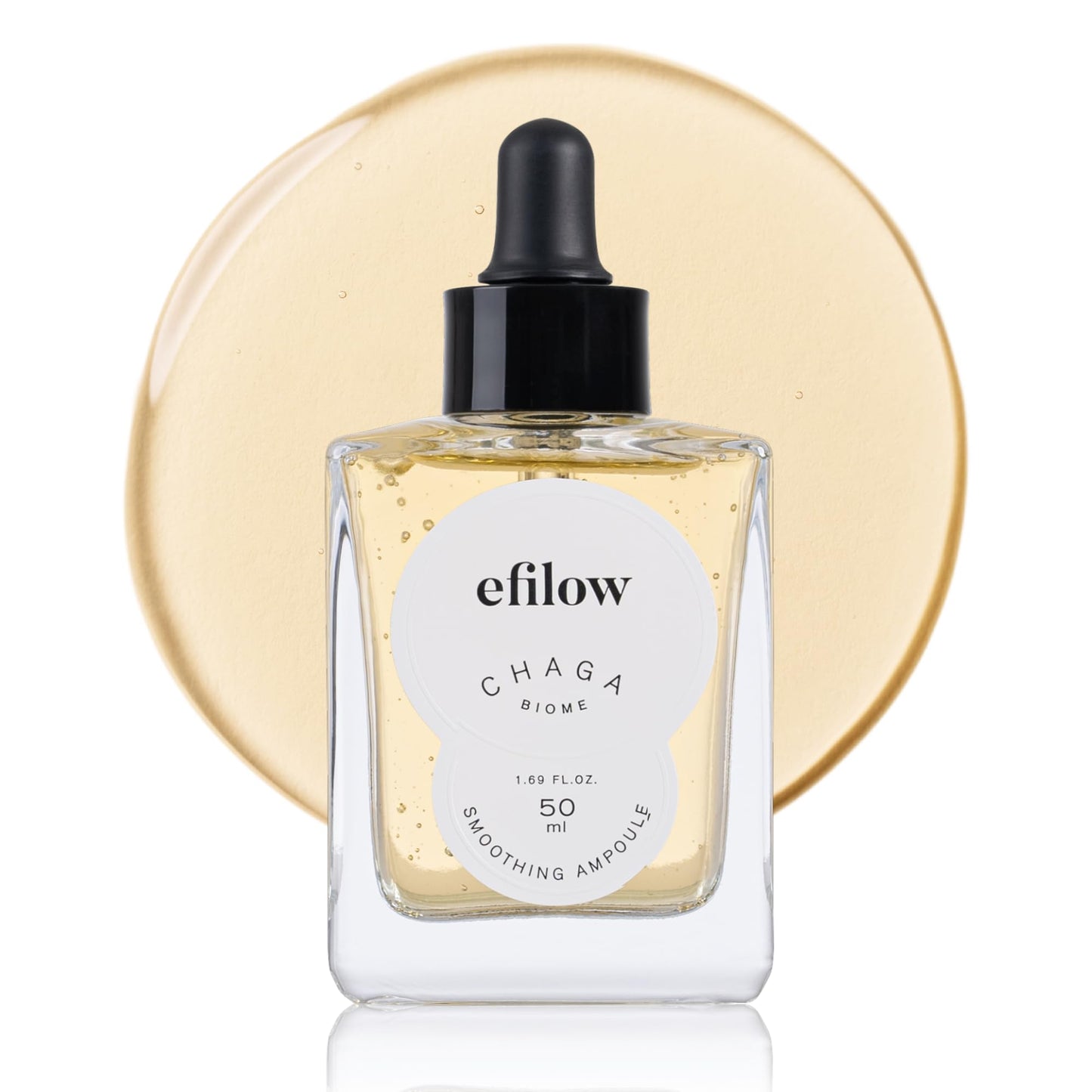 EFILOW Chaga Mushroom Biome Ampoule (1.69 fl.oz) - Pro-aging Adaptogen Serum for Resilience & Vibrant Glow - Vegan Sustainable Skin-Wellness for Sensitive Skin