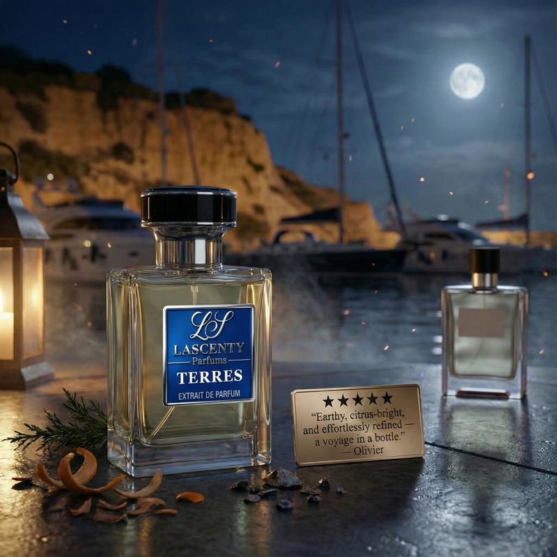 LaScenty TERRES Inspired by Terre deH.ermes, Citrus Woody Earthy Perfume and Cologne for Men, Long Lasting Intense Fragrance with Strong High Projection, 50 ml EDP