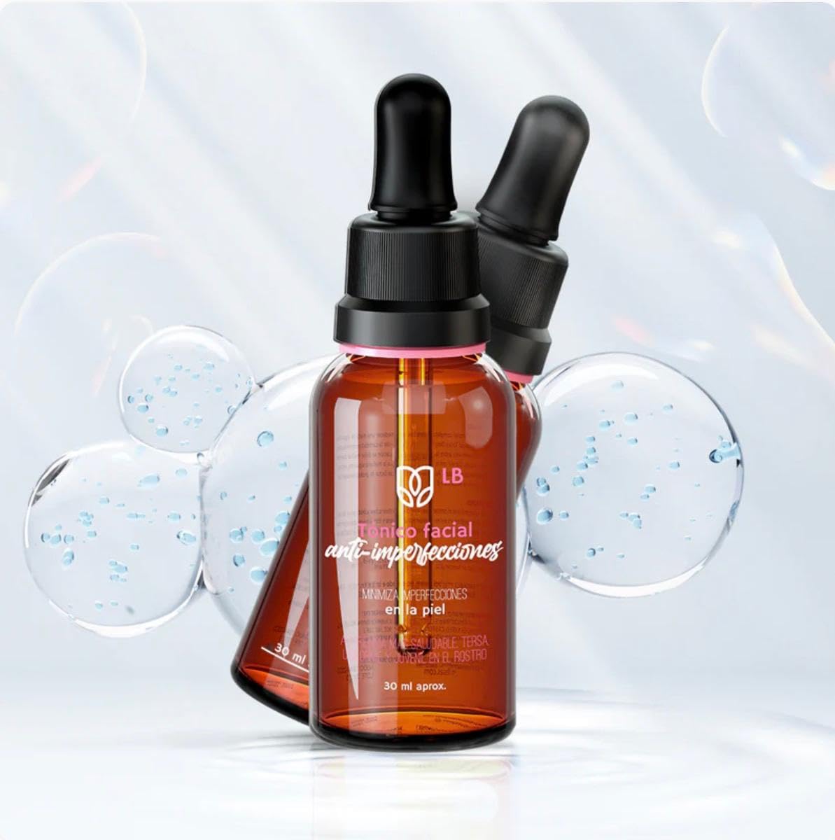 LB Tonico Facial Advanced Formula, Developed with Certified Raw Materials, Designed to Safely Care for and Protect the Appearance of Your Skin, Approved by International Standards (2-Pack)