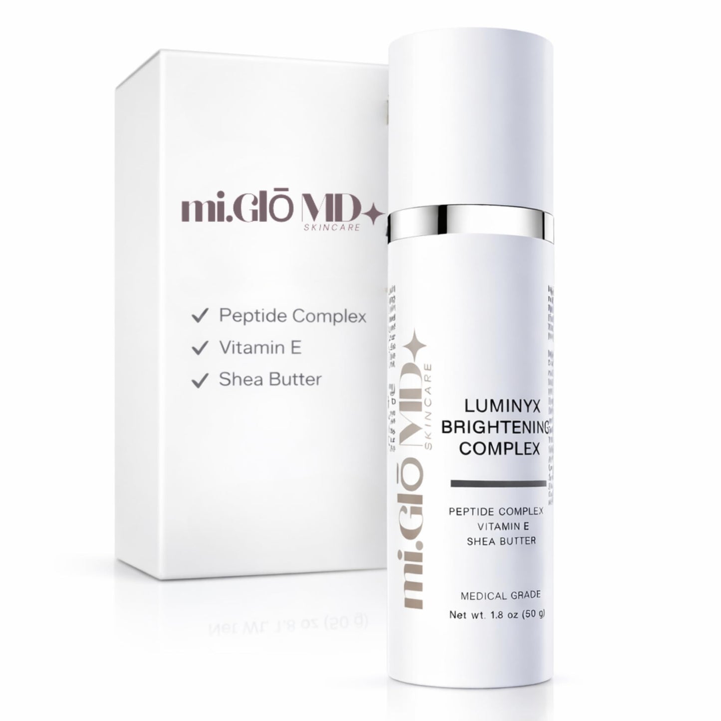 mi.Glo Skincare Luminyx Serum 1.8 oz – Vitamin E Face Serum with Niacinamide, Bakuchiol & Peptides | Beauty Face Care for Smooth-Looking Skin | Korean Skin Care Inspired