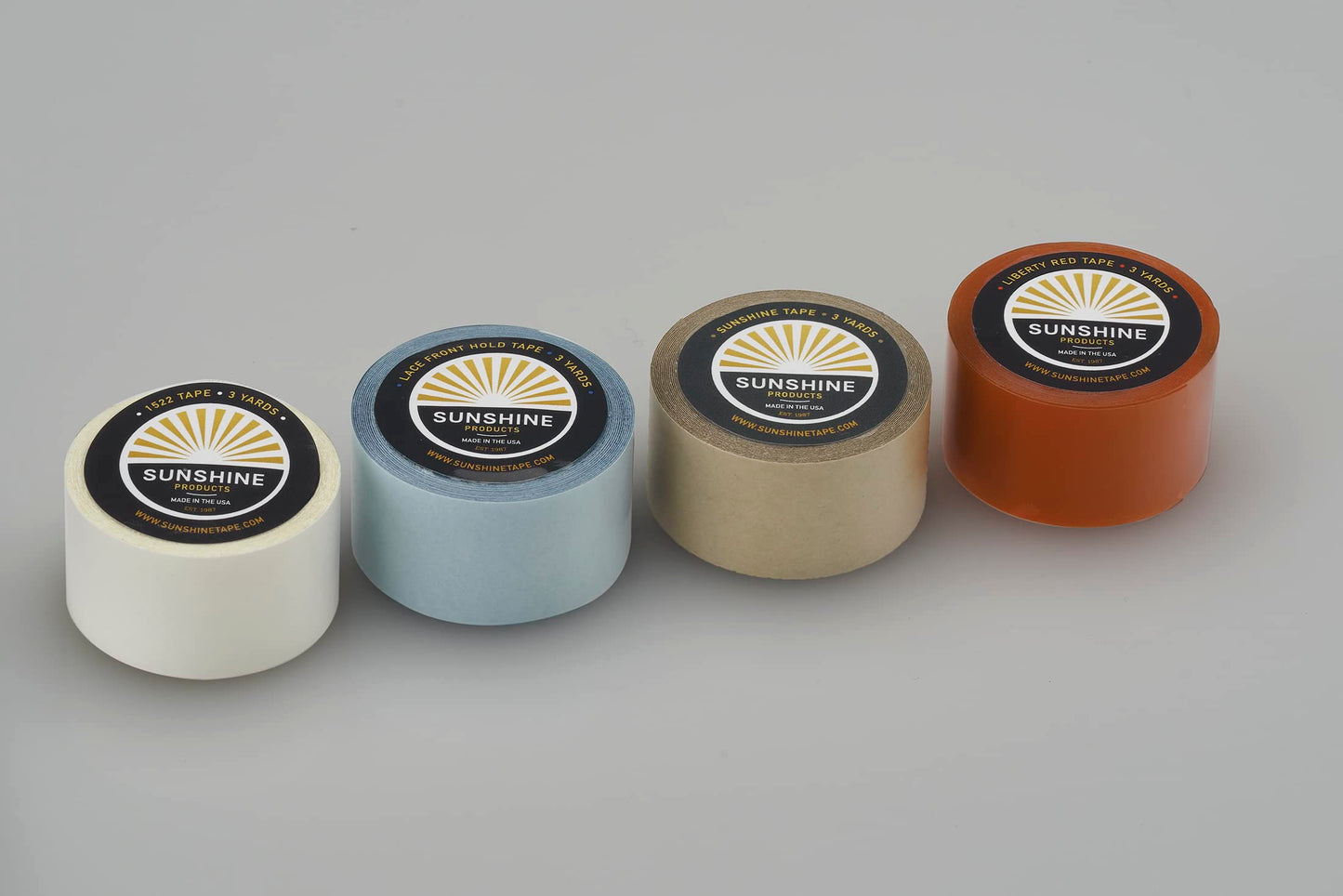 Sunshine Tape | Liberty Red Liner Wig Adhesive Tape Roll | 1" x 36 YDS | Hair System Tape, Toupee