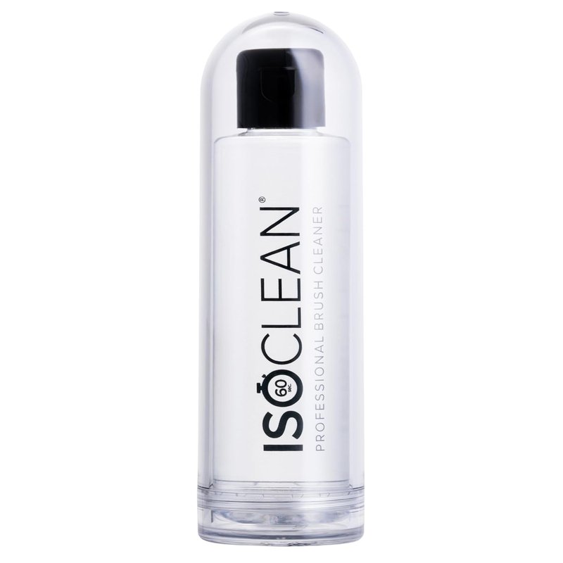 ISOCLEAN Makeup Brush Cleaner - Gentle Daily Solution for Improved Application | Easy Pour with Dip Tray, 6 fl oz