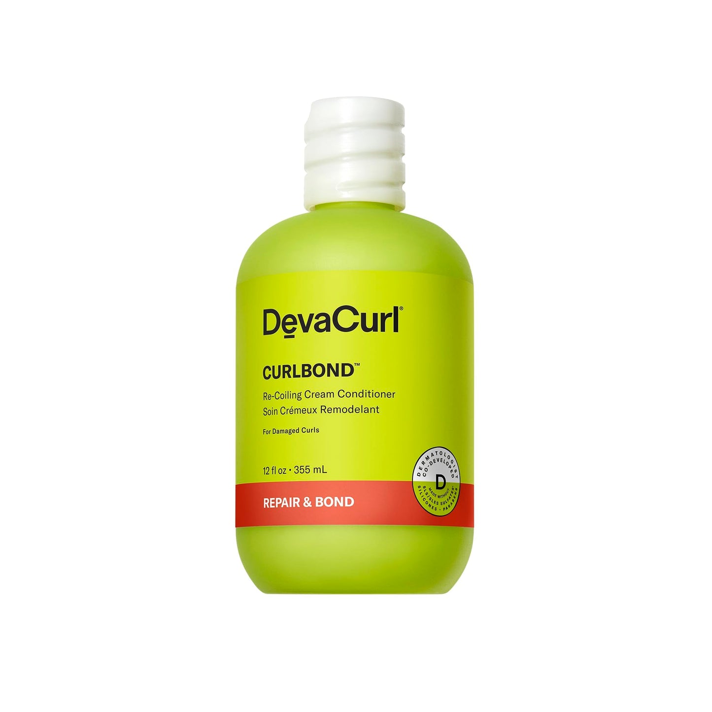 DevaCurl CurlBond Re-Coiling Cream Conditioner, Cozy Getaway, 12 fl. oz.