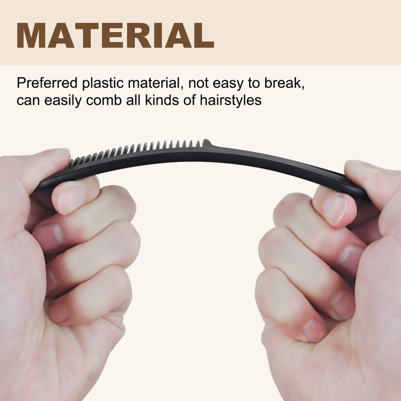 Black Combs in Bulk Individually Wrapped Disposable Comb Plastic Pocket Size Women Men Hair Combs for Home Homeless Hotel Shelter Charity Church Travel Nursing Hair Accessories 5.9 Inch (300 Pack)