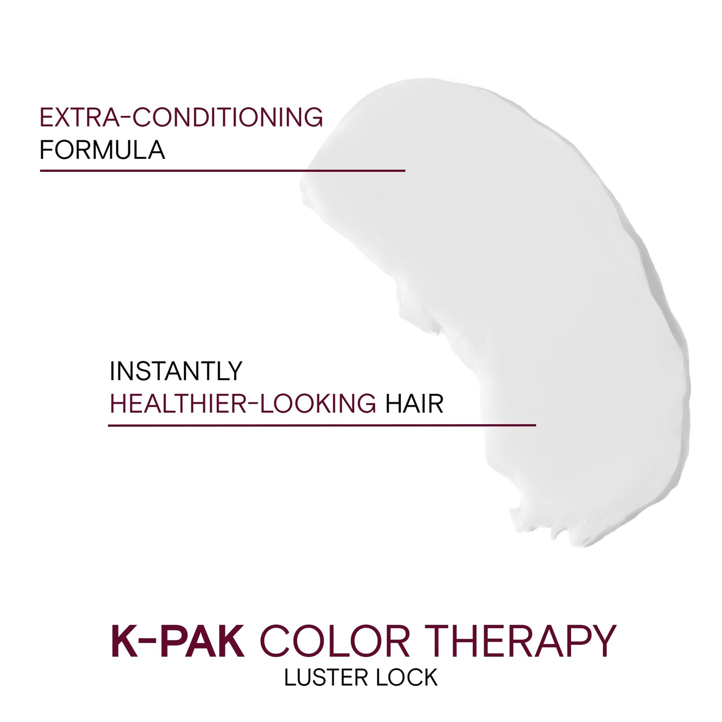 K-PAK Color Therapy Luster Lock Instant Shine & Repair Treatment | For Color-Treated Hair | Boost Color Vibrancy | Repair Breakage | With Keratin & Argan Oil | 1.7 Fl Oz
