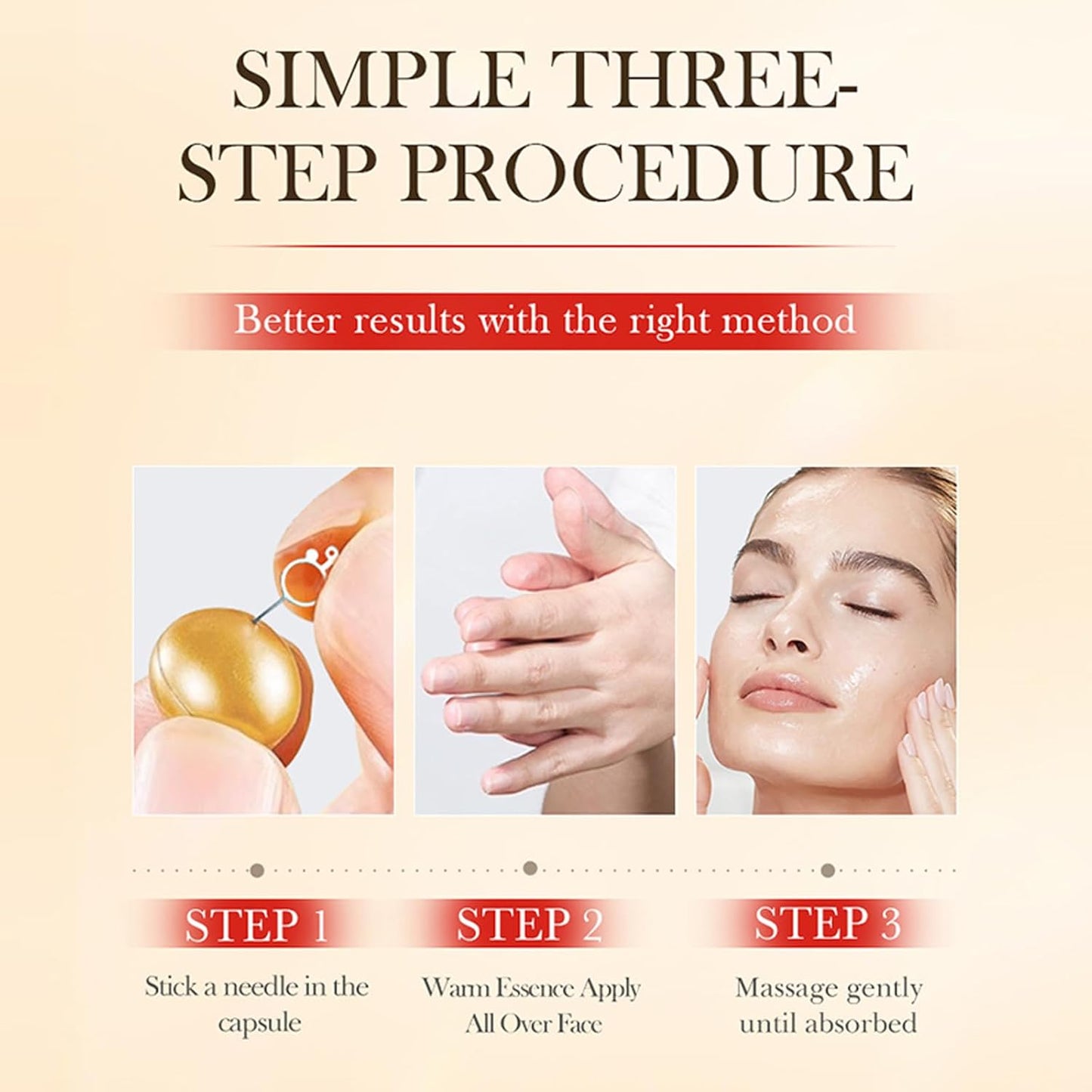 Collagen Capsules - Nourishing Anti-Aging Night Serum with Vitamin E | Glowing Skin Formula for Women