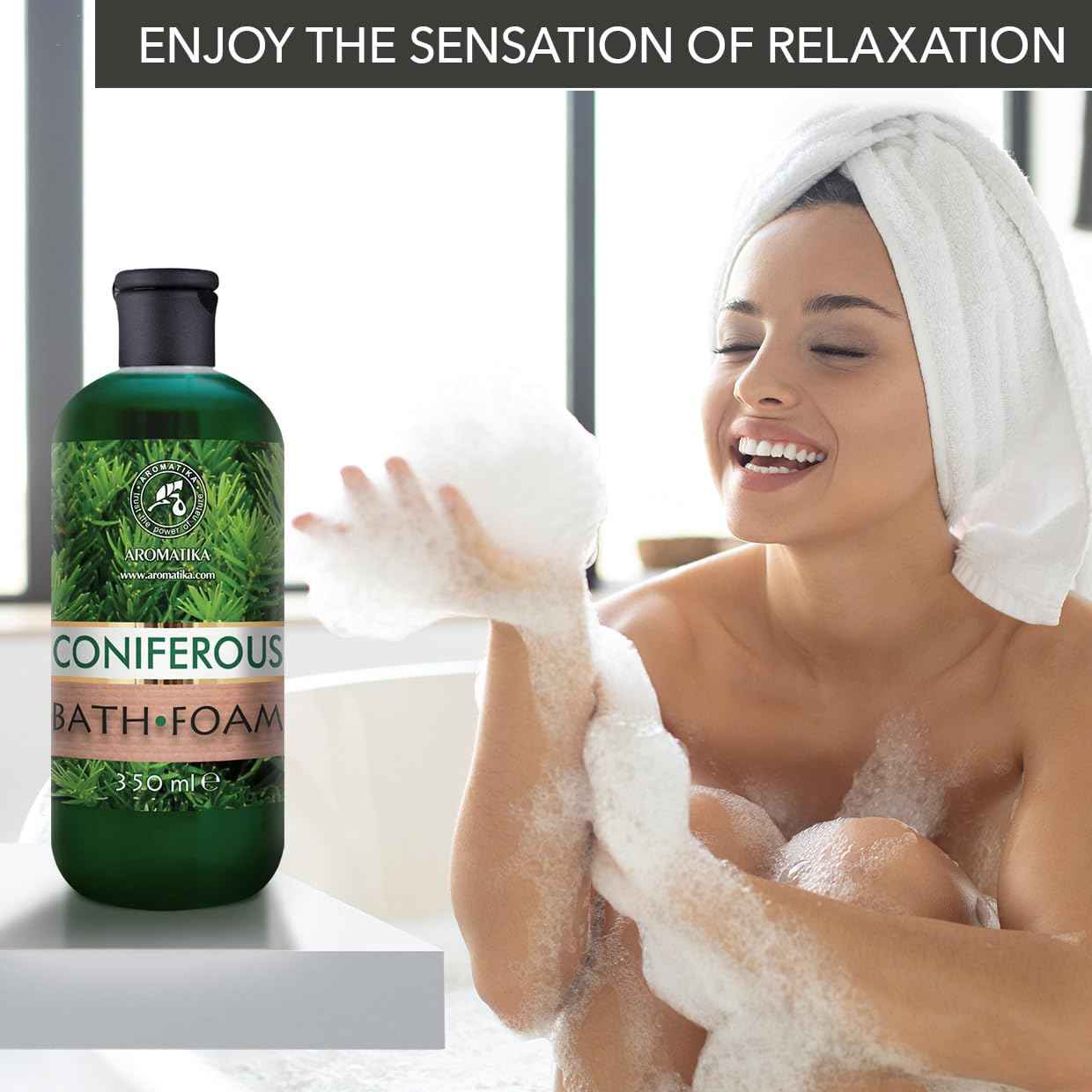 Bath Foam Set Coniferous & Sea Breeze & Eucalyptus 3x12Fl Oz - Body Care - Beauty - Bathing - Body Care - Wellness - Relax - Aromatherapy - Spa - Fresh Aroma - Bubble Baths