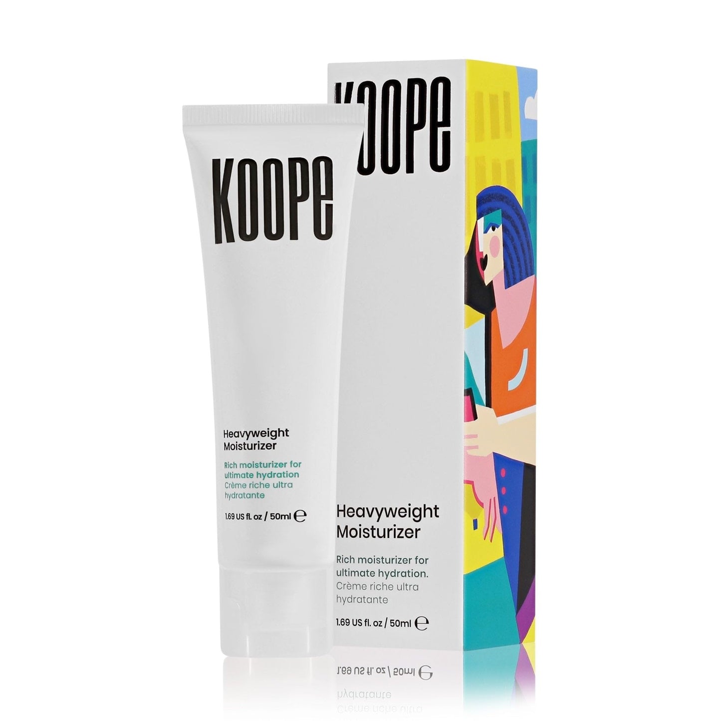 Koope Heavyweight Moisturizer Face Cream, For Dry Skin, Strengthen Skin Barrier with Peptides, Ceramides, Hyaluronic Acid, Rosemary Extract, Free of Parabens, Sulphates & Fragrances, Vegan, 1.69 FL OZ
