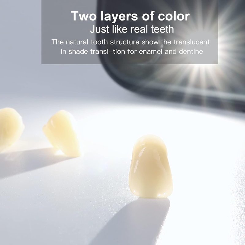 Acrylic Resin Denture Teeth Set - 112 Pcs Shade A3 | Synthetic Polymer Fake Teeth for Halloween & DIY