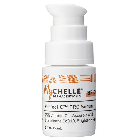Mychelle Dermaceuticals Perfect C Pro Serum, Professional-Level 25% (0.5 Fl Oz) L-Ascorbic Acid Vitamin C Serum – Face Brightening Skin Care for All Skin Types