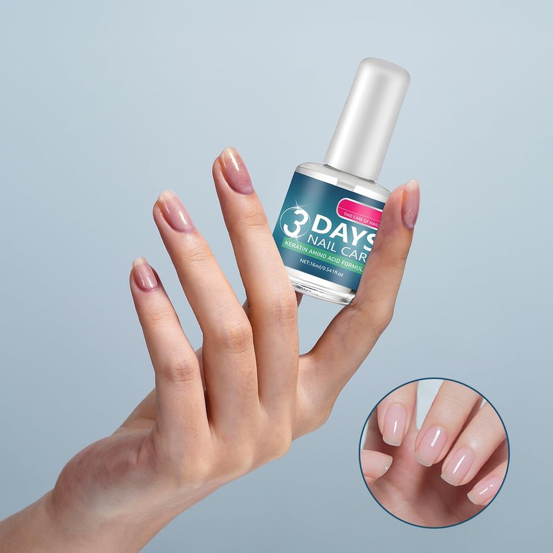 3 Days Nail Care - Strengthening and Hydration, Keratin Amino Acid Formula Nail Treatment Oil, for Dry, Weak & Fragile Nails (2Pcs)