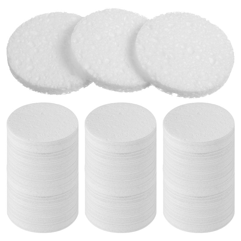 300 Count Compressed Facial Sponges Disposable Exfoliating Pads Face Cleansing Sponges Professional Cosmetic Makeup Spa Spong for Facial Cleansing, Exfoliating, Makeup Removal