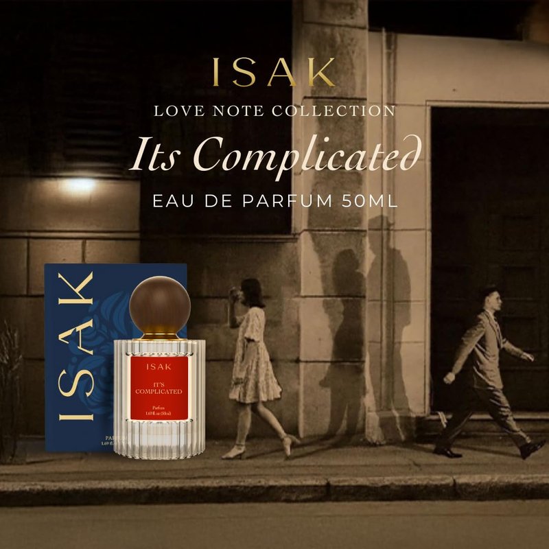 ISAK It's Complicated Perfume For Men, Women | Eau de Parfum Long Lasting Luxury Fragrance | Premium Unisex Perfume 50ml | Scent For All Occasions | Notes of Vanilla, Lemon, Grapefruit
