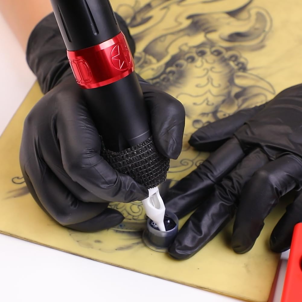 Professional Tattoo Gun Kit for Beginners - Solong Rotary Machine with Carry Case | Complete Tattoo Supplies