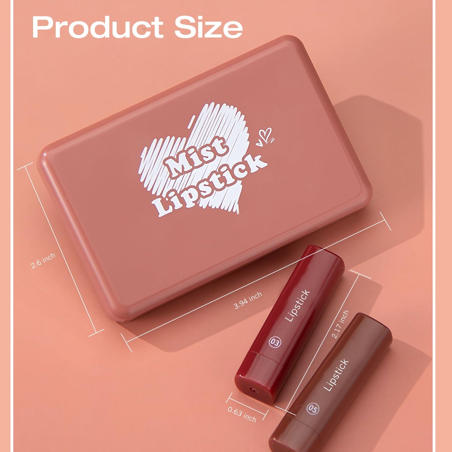 Wugbc Brown Lip Liner Set 6 Colors 2 in 1 Gradient Lip Liner and Lipstick Combo Long lasting Dark Brown Red Creamy Lip Pencil Contour Matte Lipstick for Women Smooth High Pigmented Crayon Cone Tip