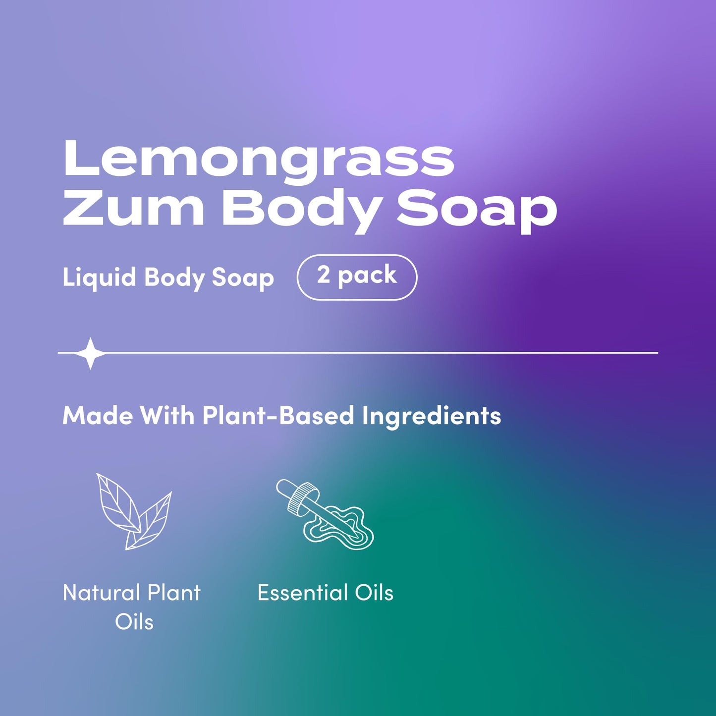 Zum Body Soap - Lemongrass - 16 fl oz (2 Pack)