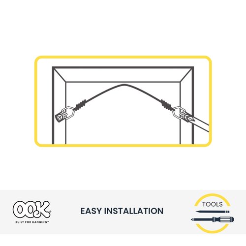 OOK 50683 1-1/4" Vinyl-Coated Steel Cup Hooks, White Mug Hangers, 1-1/2lbs (15-Piece)