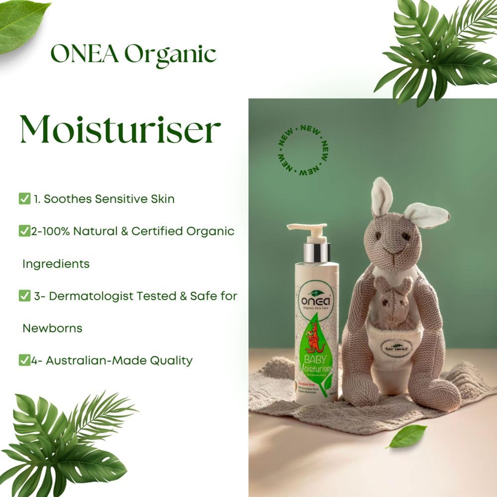 ONEA Baby Moisturizer - Natural Baby Lotion with Australian Manuka Honey, Vitamin E - Body Lotion to Relieve Irritation and Moisturize Skin - 6.8 oz
