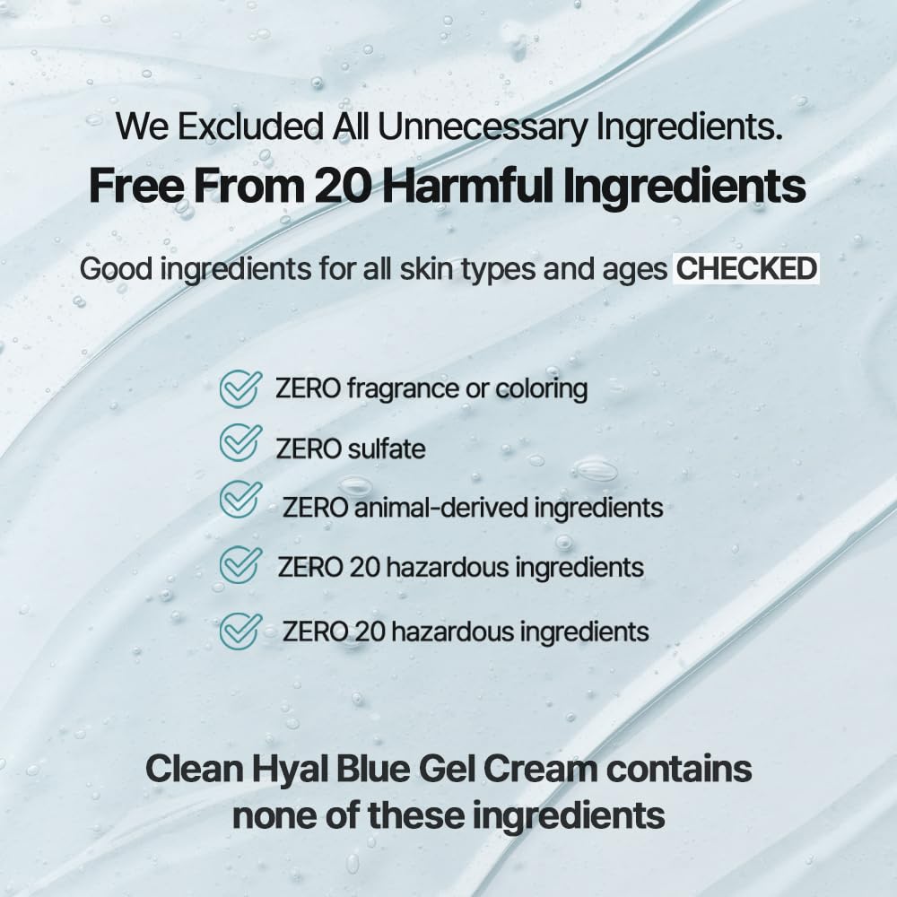 HEVEBLUE Phyton Squa Hyal Blue Gel Cream - Sensitive Skin, Korean Skincare, Vegan, Hypoallergenic, Boost Hydration, Soothing Cream, Reduce in Moisture Loss, Calming, Lightweight
