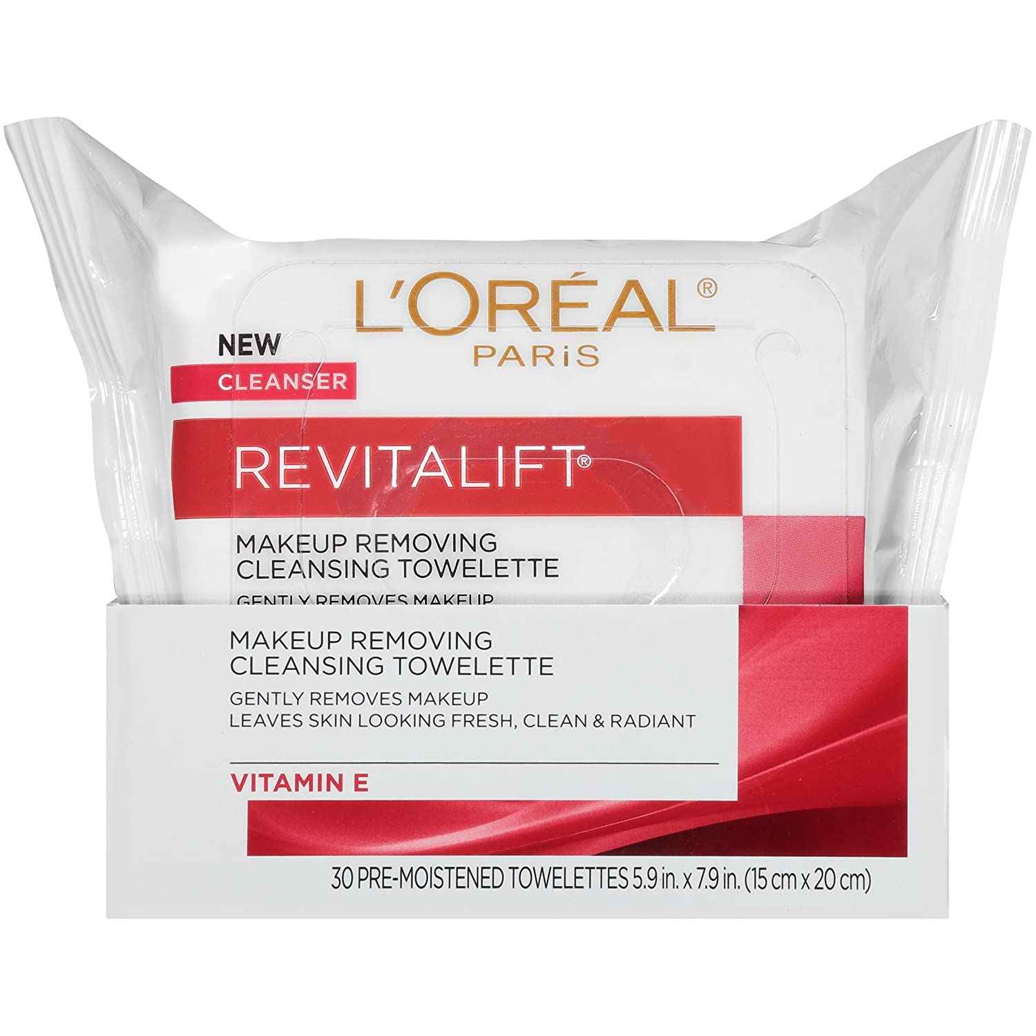 L’Oreal Paris Revitalift Wet Cleansing Towelettes 30 Count (3 Pack)