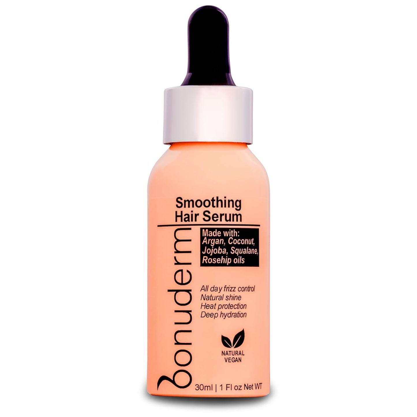 Hair Oil for Frizzy, Damaged Hair - Hydrating Vegan Formula | Tames Frizz, Adds Shine & Softness