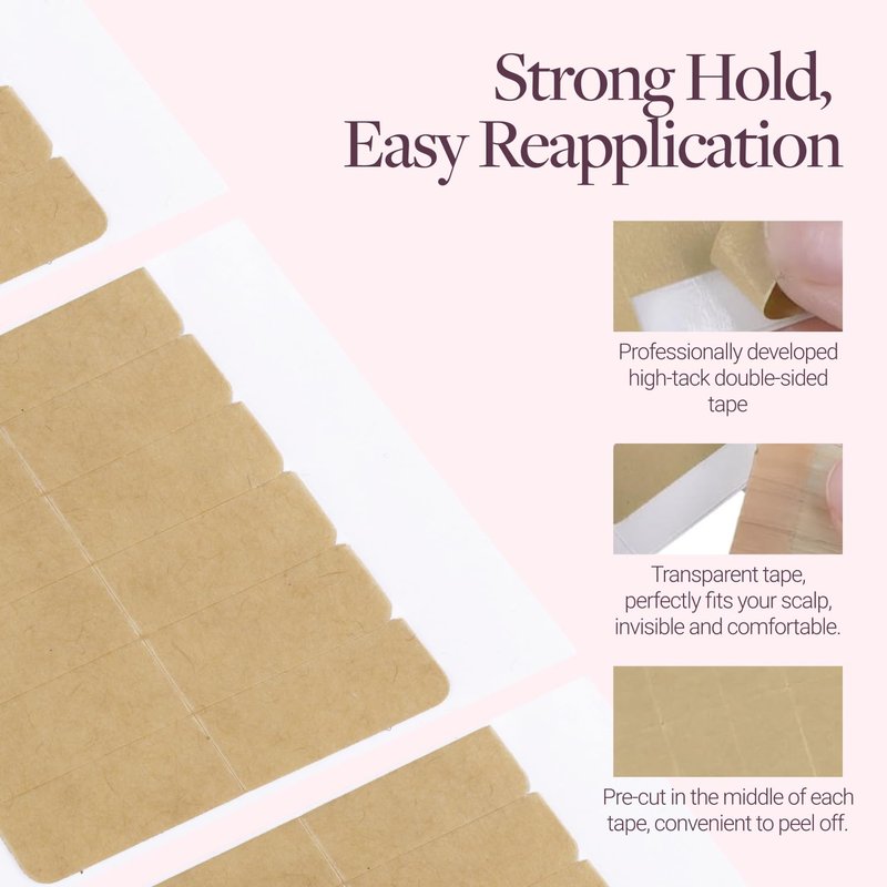 Tape In Hair Extension Remover Kit - 30ml GOO GOO Adhesive Solution with 120 Double-Sided Tabs | Safe & Easy Hair Extension Removal