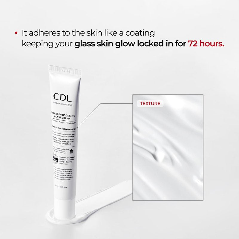 CANDORLOV CDL Korean Collagen Duo - Collagen Hydrogel Face Lifting Mask (5 Sheets) + Collagen Hydrating Glass Glow Cream - Anti-Aging, Firming & Plumping with OLIGO-HA Phyto-PDRN