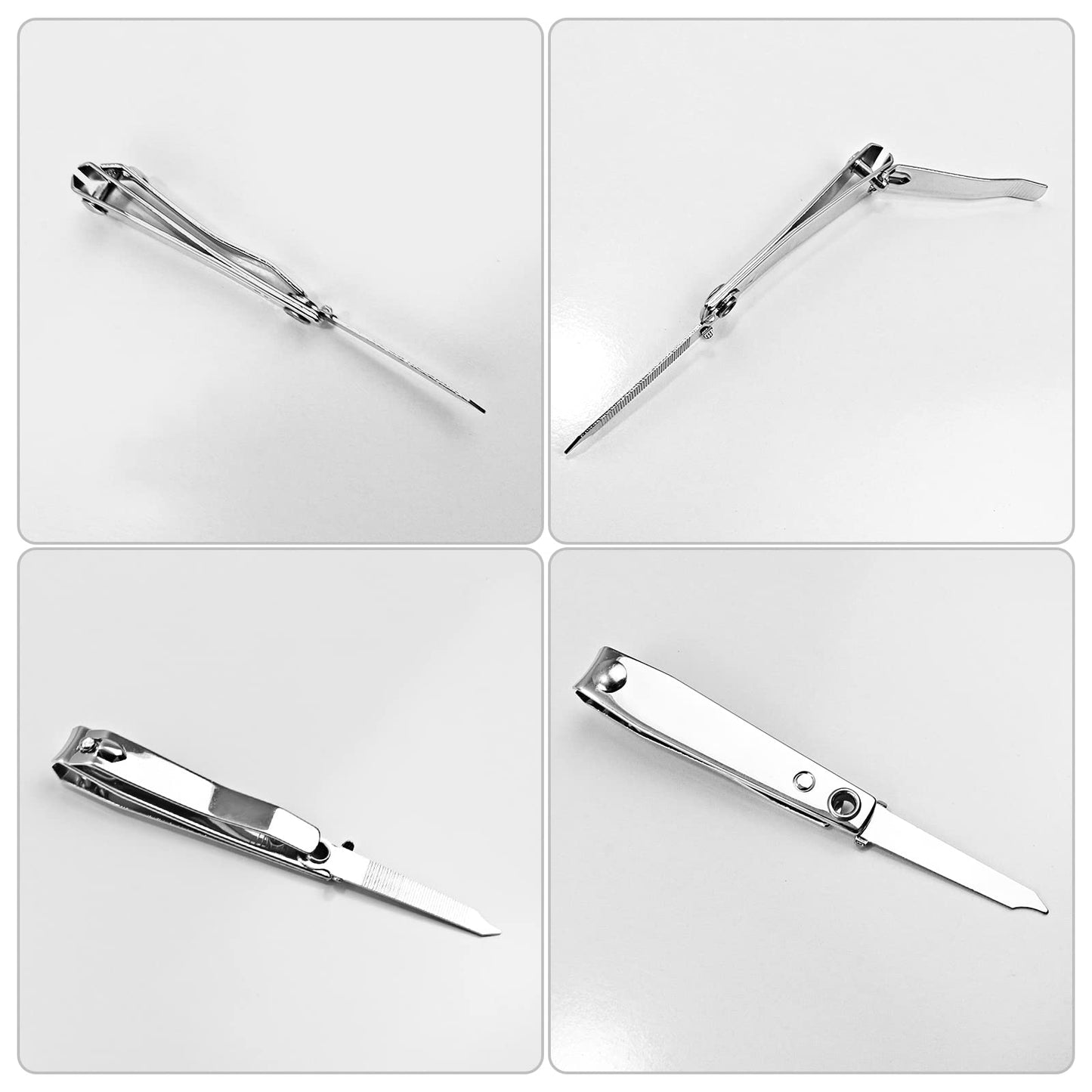 Individually Wrapped Nail Clippers Stainless Steel Fingernail Clippers Bulk, Sturdy Toenail Clippers Thick Nail Tip Cutter Trimmer for Homeless/Men and Women/Hotel 6.8cm X 1.2cm (Set of 50)