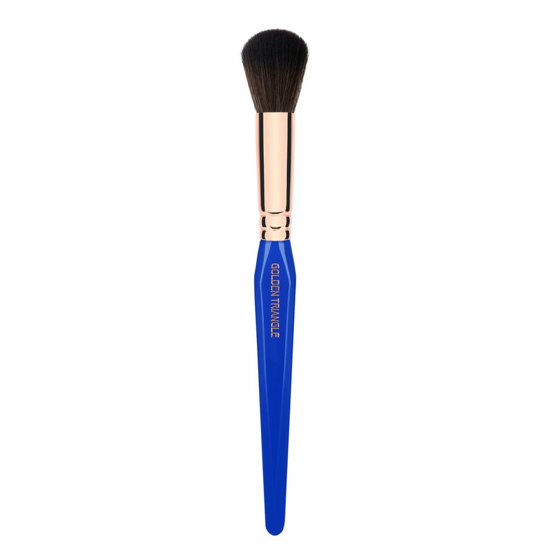 Bdellium Tools Professional Makeup Brush - Golden Triangle 945 Contour - With All Vegan and Soft Synthetic Fibers, For Apply, Blend or Contour (Blue, 1pc)
