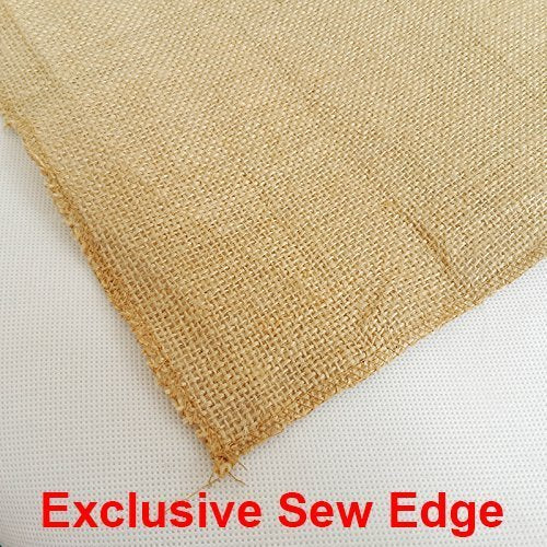 100% Natural Jute Rustic Burlap Table Runner - 12" Wide x 120" Long - Perfect for Rustic Theme Weddings, Events, Parties, BBQ's, Dining Table & Home Decor.