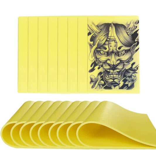 Tattoo Skin Practice - Needlehouse 8Pcs Tattoo Practice Skins Microblading Eyebrow Skin Practice Sheet 8x12" 3MM Thick Silicone Fake Skin (8pcs)