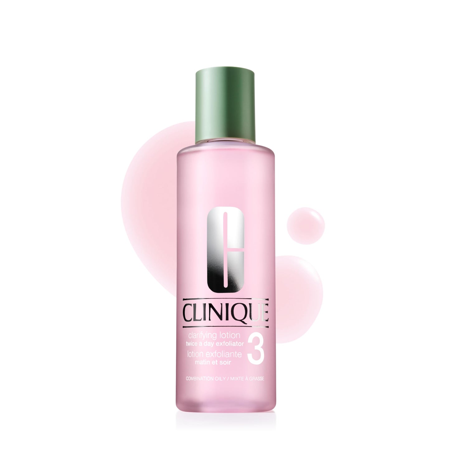 Clinique 3-Step Clarifying Lotion Face Exfoliator 3 | Toner With Witch Hazel + Salicylic Acid | For Combination Oily Skin Types, 13.5 Fl Oz