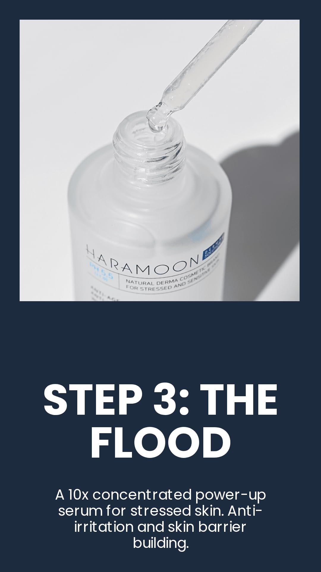 HARAMOON Hydrating Ampoule with Beta Glucan, Hyaluronic Acid, Niacinamide, and Adenosine | Fragrance Free Korean Skin Care Serum | Vegan, EWG Verified