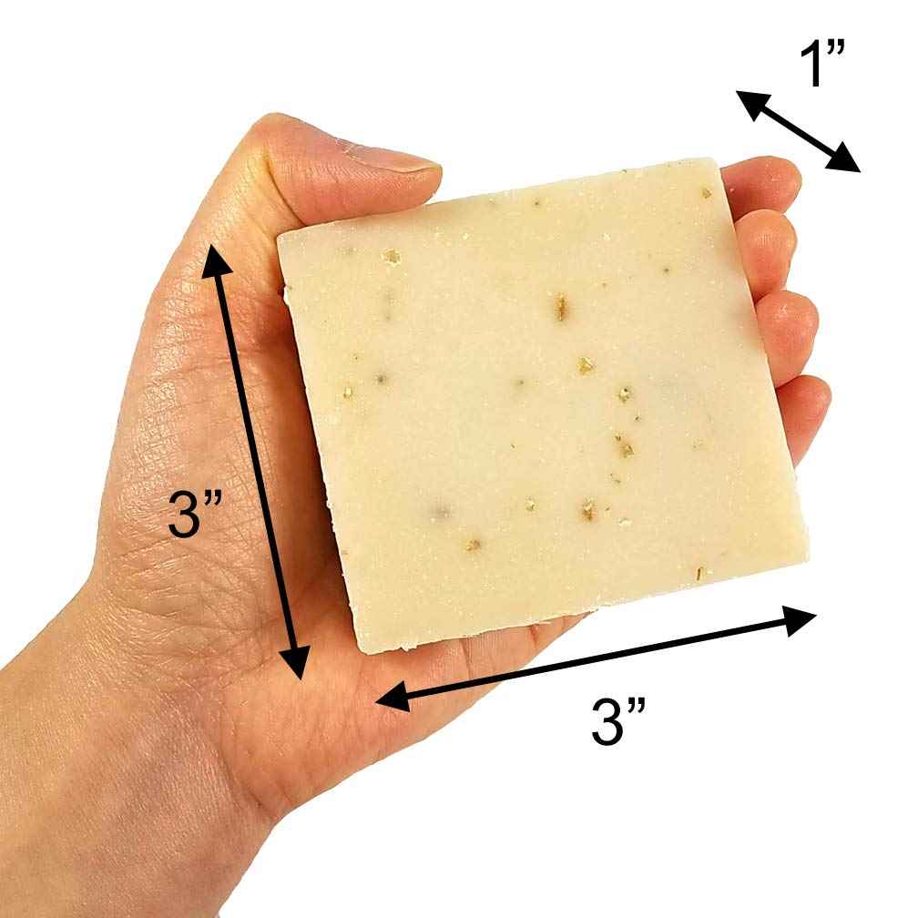 Handmade Fresh Goat's Milk Bar Soap, Olive Oil Based With Organic Shea Butter (Zesty Citrus, 3 bars Economy Pack)