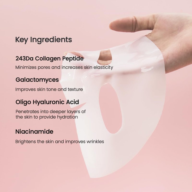Collagen Duo - Bio Collagen Deep Mask & Peptide Serum Set | Korean Skin Care for Plump, Hydrated Skin