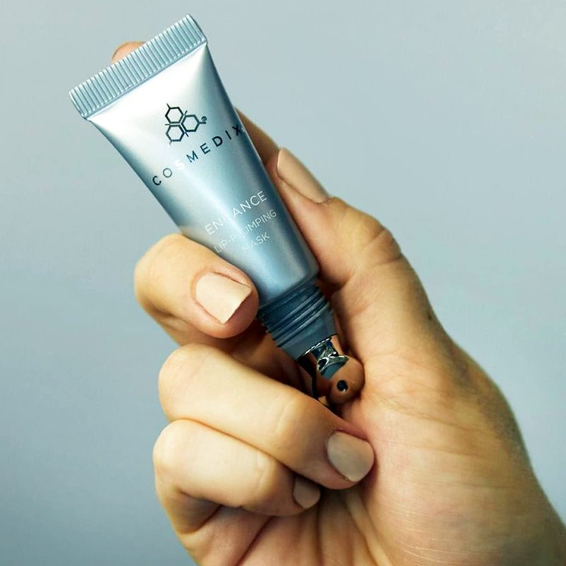 Cosmedix Enhance Lip-Plumping Mask - Conditions for Softer, Smoother, Fuller-Looking Pout - with Oils and Natural Emollients - Delivers Intense Hydration - Protects from Cracking - 0.33 oz