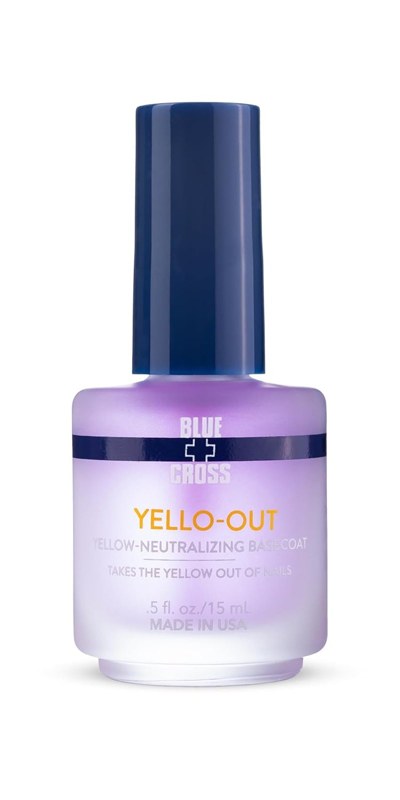 Yellow-Neutralizing Basecoat & Purple Toner for Yellow Nails - Professional Nail Care, 15mL