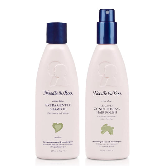 Noodle & Boo Extra Gentle Shampoo, 8 Fl Oz (Pack of 1) Conditioning Hair Polish, (8 Fl Oz)